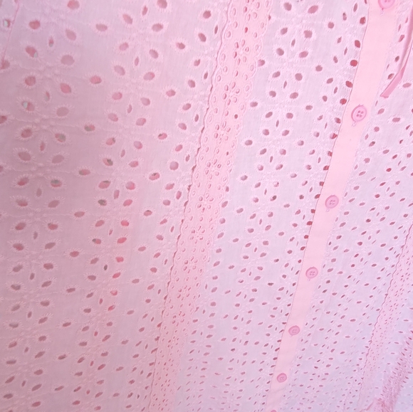 DOLLS KILL - Delia's Pink Eyelet Maxi Dress - Picture 5 of 11